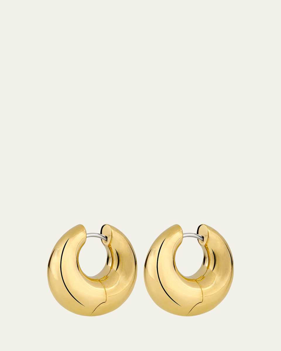 Ultimate 18K Yellow Gold Tapered Tube Hoop Earrings